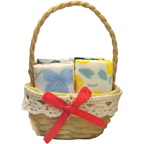 Panier Miniature en Résine per Case delle Bambole - Accessorio Decorativo Realistico