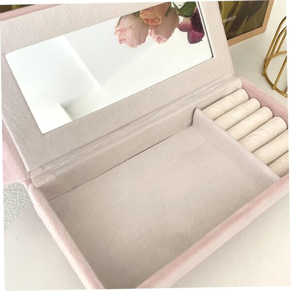 Divano portagioie in velluto per casa delle bambole scala 1/6, organizer elegante e compatto