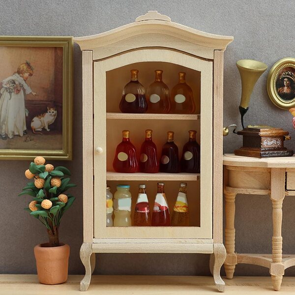 1:12 Realistisches Bühnenbild aus Holz für Vintage-Puppenhaus, dekoratives Modell
