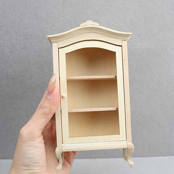 1:12 Realistisches Bühnenbild aus Holz für Vintage-Puppenhaus, dekoratives Modell