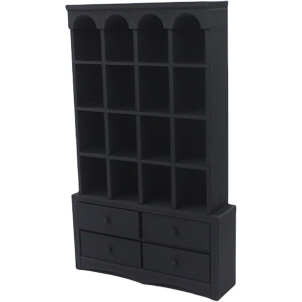 Sichere Miniaturbibliothek 1/12 für Kinder – dekorative Möbel für Puppenhäuser