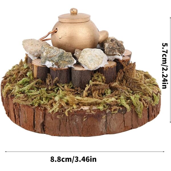 Puppenhausmodell aus Holz: Realistischer Miniaturtopf 1:12