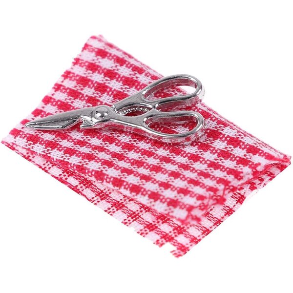 Miniaturbausatz mit Nähmaschine und Schere 1/12 für Puppenhäuser – Gissroys