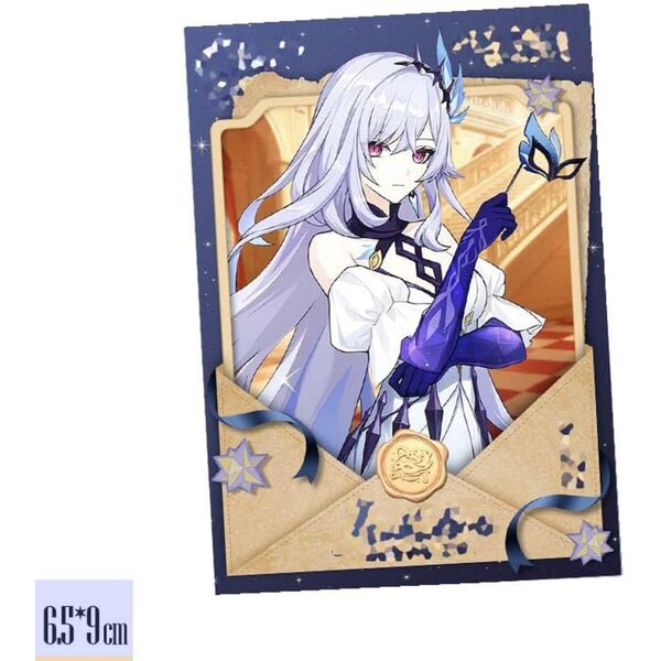 Set mit 7 Acryl-Schlüsselanhängern von Skirk Merch Genshens – farbenfrohe und originelle Dekorationen