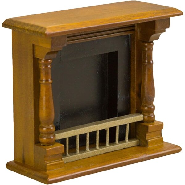 1:12 Miniaturkamin aus realistischem Holz für Puppenhäuser und Zakka-Dekorationen