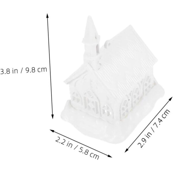 Set 2 Case Incomplete da Decorare per Bambini, Ornamenti Natalizi Fai-da-Te