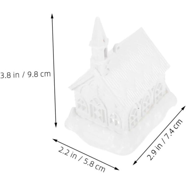 Set 2 Modelli Case Plastica Bianche da Decorare - Decorazioni Natale DIY per Bambini