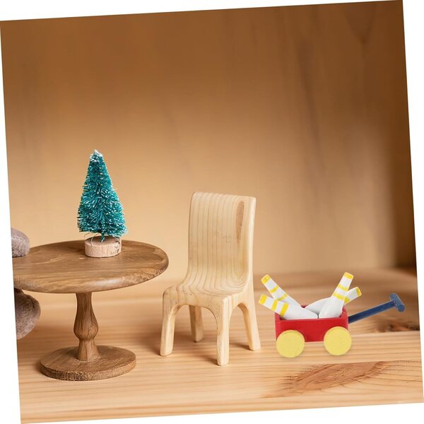 Miniatura in Legno Bowling per Casa delle Bambole con Birilli e Accessori Decorativi