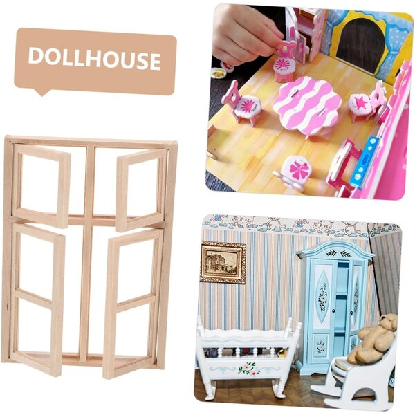 Toddmomy Volets e Scaffali Decorativi per Miniature, Accessori Maison DIY