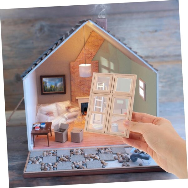 Toddmomy Volets e Scaffali Decorativi per Miniature, Accessori Maison DIY