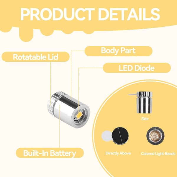 Set 20 mini luci LED a batteria per lavori manuali e decorazioni miniature Bloomique