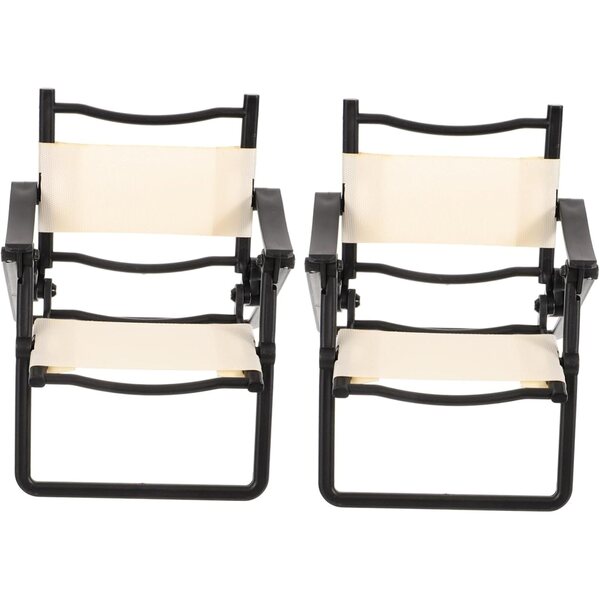 KOMBIUDA Set 2 Mini Sedie Pieghevoli Miniature Supporto per Telefono Decorativo