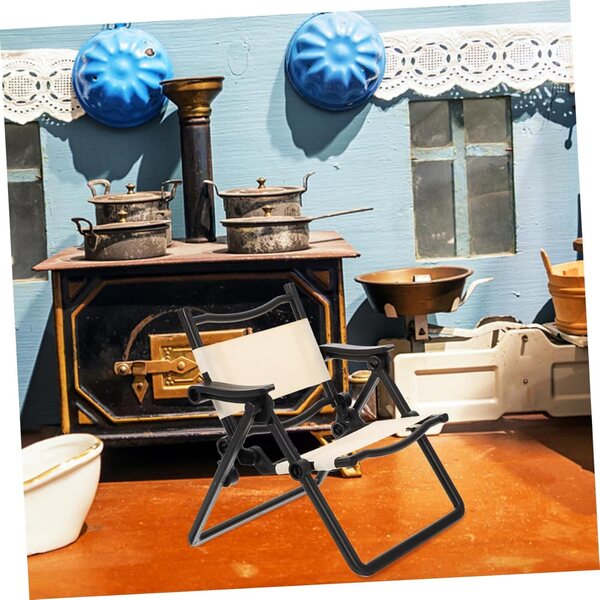 KOMBIUDA Set 2 Mini Sedie Pieghevoli Miniature Supporto per Telefono Decorativo