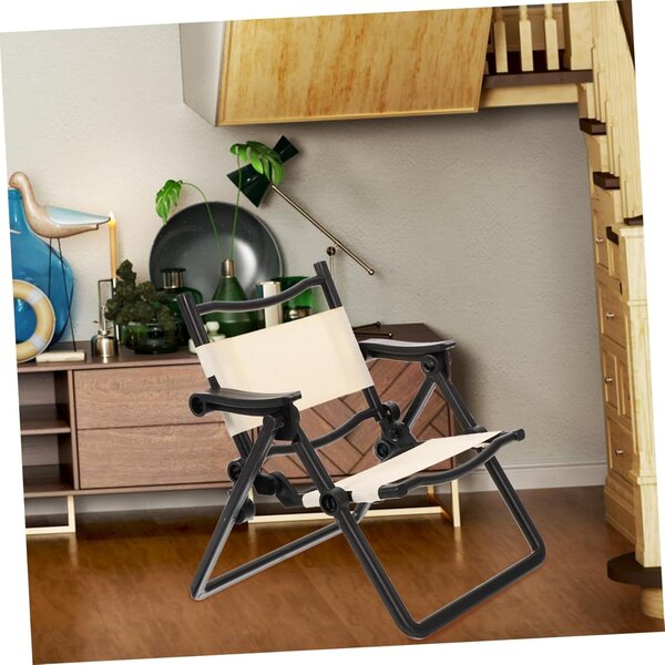 KOMBIUDA Set 2 Mini Sedie Pieghevoli Miniature Supporto per Telefono Decorativo