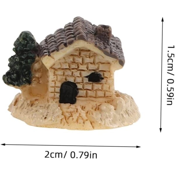 Miniature in resina per micro paesaggi e decorazioni compatte per giardini e terrari