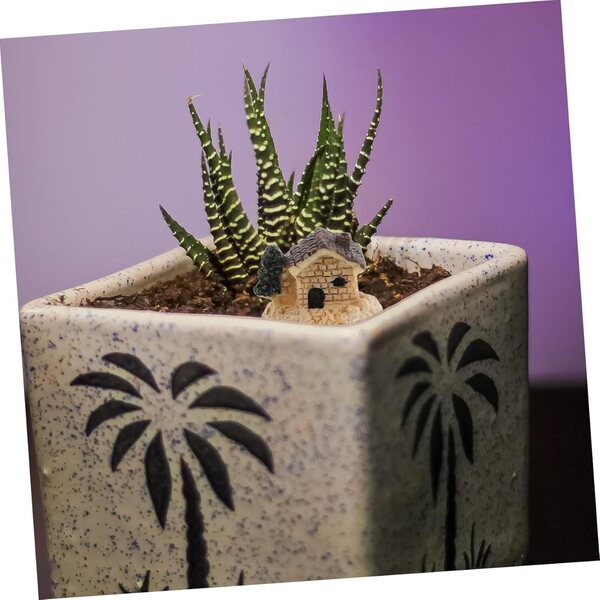 Miniature in resina per micro paesaggi e decorazioni compatte per giardini e terrari