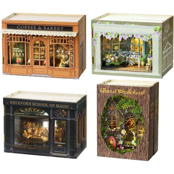 1:100 Puppenhaus-Bausatz aus Holz zum Selbermachen, Bastelmodell für Kinder ab 14 Jahren