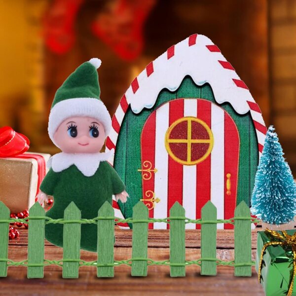 Kit Casa Miniatura di Natale fatto a mano con decorazioni festive e feltro resistente