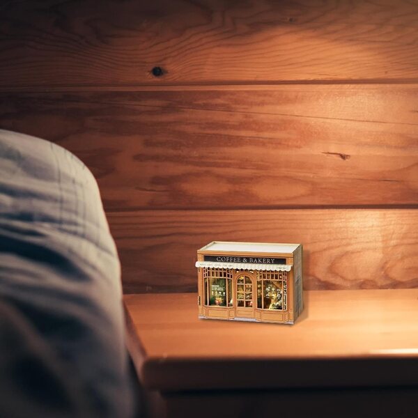 1:100 Realistischer Miniaturhaus-Bausatz aus Holz mit Eröffnungsseiten für Erwachsene