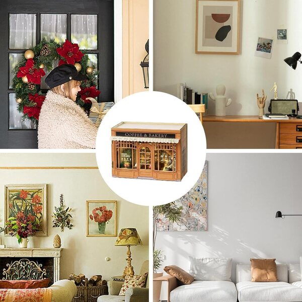 1:100 Puppenhaus-Bausatz aus Holz – DIY, realistische und kreative Details