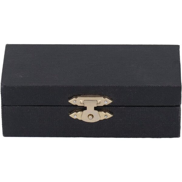 JEOZBM Trompette Miniature in Ottone 9cm con Supporto e Custodia, Decorazione Musicale