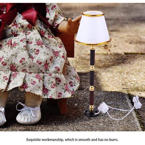 Airshi Mini Lampione Métal LED per Casa delle Bambole, Design Elegante e Durevole