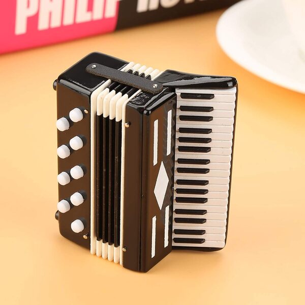 Akkordeon-Miniaturmodell | Handwerkliche und sammelbare Dekoration TOTITOM