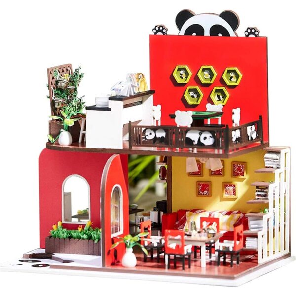 3D-Puppenhaus aus Holz zum Zusammenbauen – Kreatives Spielzeug für Kinder und Erwachsene