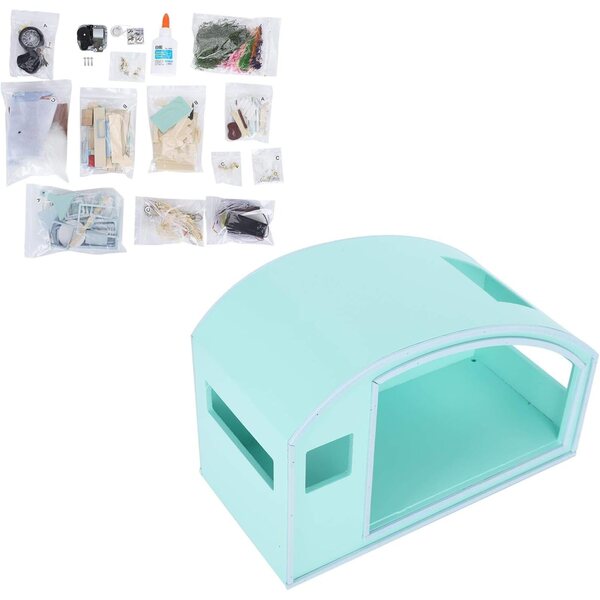 Kit Casa di Bambole in Legno con Movimento Musicale - DIY Creativo e Facile da Assemblare
