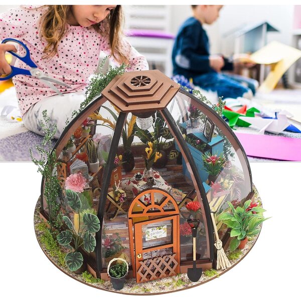 DIY 3D-Blumenmodell aus Holz – Kreativset für Dekorationen und Geschenke