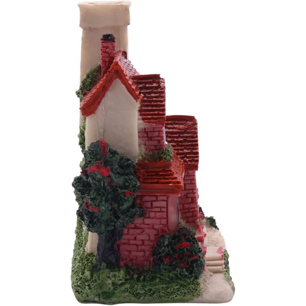 ISTOVO Casa in miniatura in resina 2X Decorazioni da giardino in stile europeo 6x4,5x7,5 cm