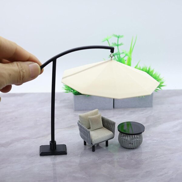 Parasol Miniatura Architettonico con Rivestimento Anti-sbiadimento per Modellismo