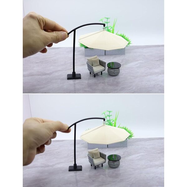 Parasol Miniatura Architettonico con Rivestimento Anti-sbiadimento per Modellismo