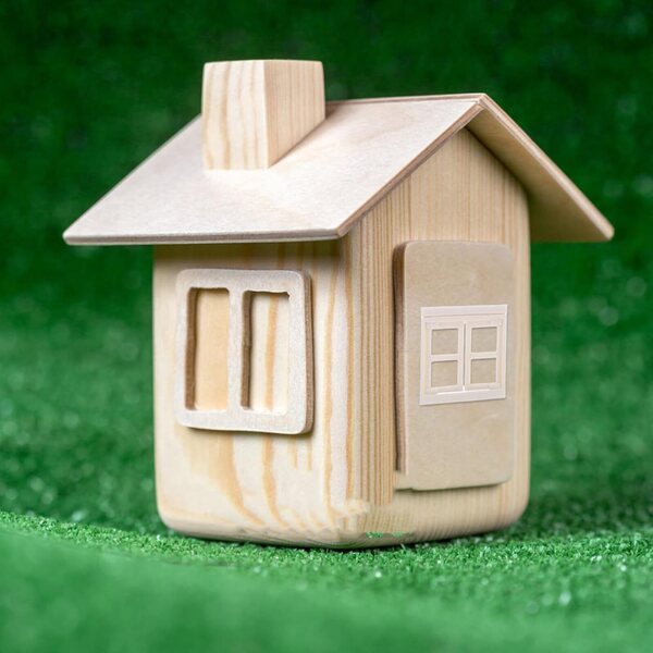 Set 4 Finestre Miniature in Plastica Realistiche per Casa di Bambole - Accessori Decorativi