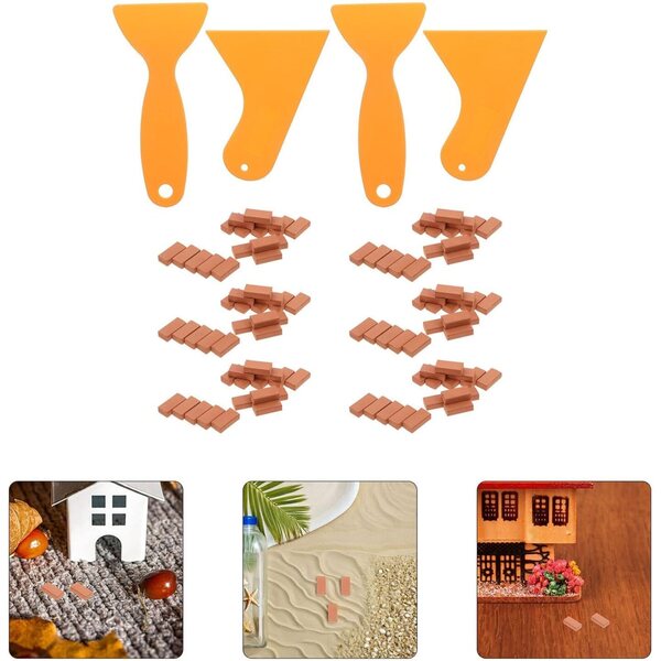 Hohopeti Set 204-teilige Miniatursteine für Puppenhaus- und Gartendekorationen