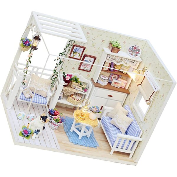 Maison Miniatur-DIY-Set aus Naturholz für Kinder – kreatives und lehrreiches Spiel