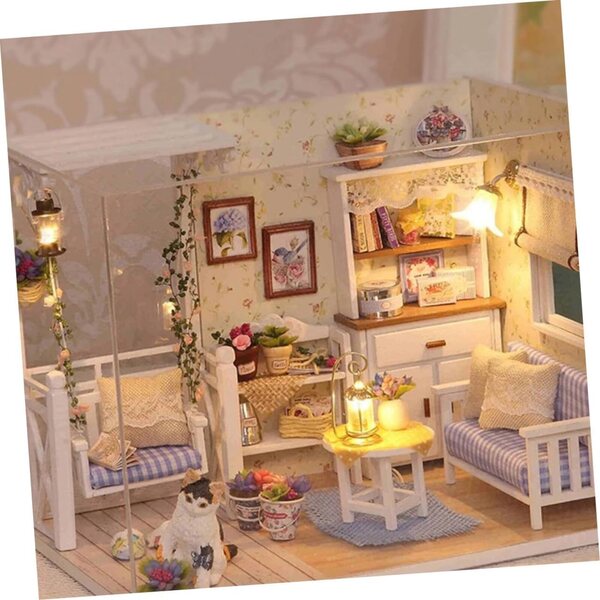 Maison Miniatur-DIY-Set aus Naturholz für Kinder – kreatives und lehrreiches Spiel
