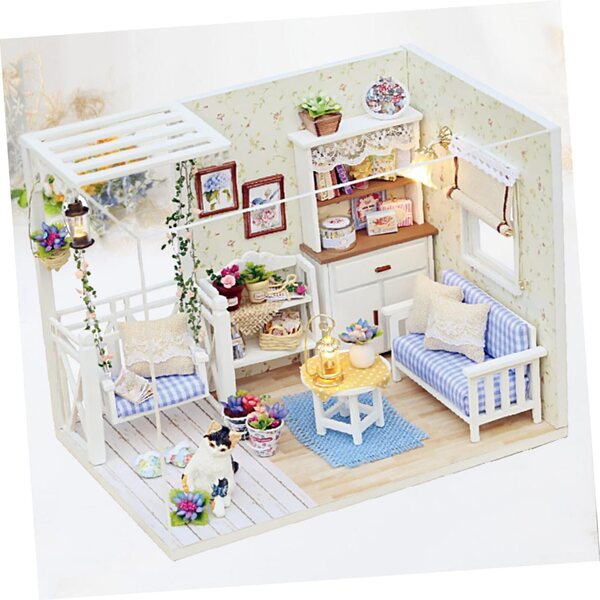 Maison Miniatur-DIY-Set aus Naturholz für Kinder – kreatives und lehrreiches Spiel