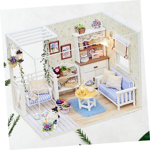 Maison Miniatur-DIY-Set aus Naturholz für Kinder – kreatives und lehrreiches Spiel