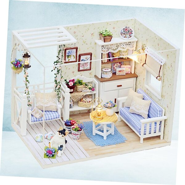 Maison Miniatur-DIY-Set aus Naturholz für Kinder – kreatives und lehrreiches Spiel