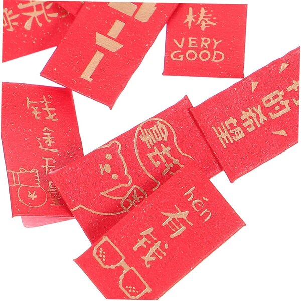 Beaupretty 10 Mini Enveloppes Rosse per Casa delle Bambole - Decorazioni in Carta Dettagliate