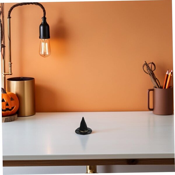 72 Mini Chapeaux Neri per Decorazioni Halloween e Accessori per Case delle Bambole