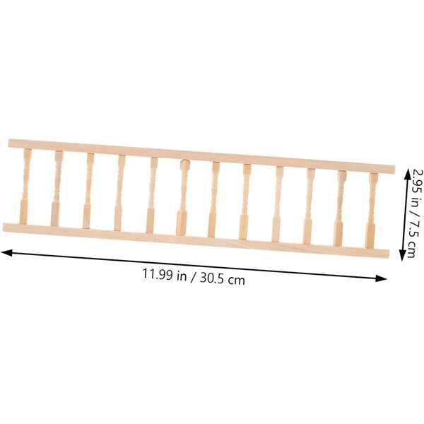 Clôture miniature beige 7 cm per casa delle bambole scala 1:12 elegante e realistica
