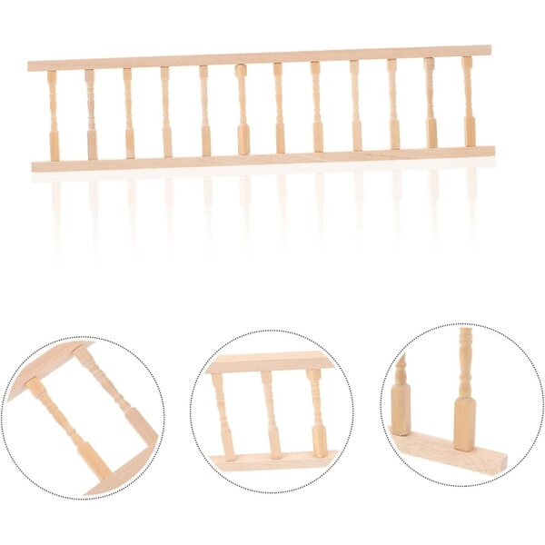 Clôture miniature beige 7 cm per casa delle bambole scala 1:12 elegante e realistica