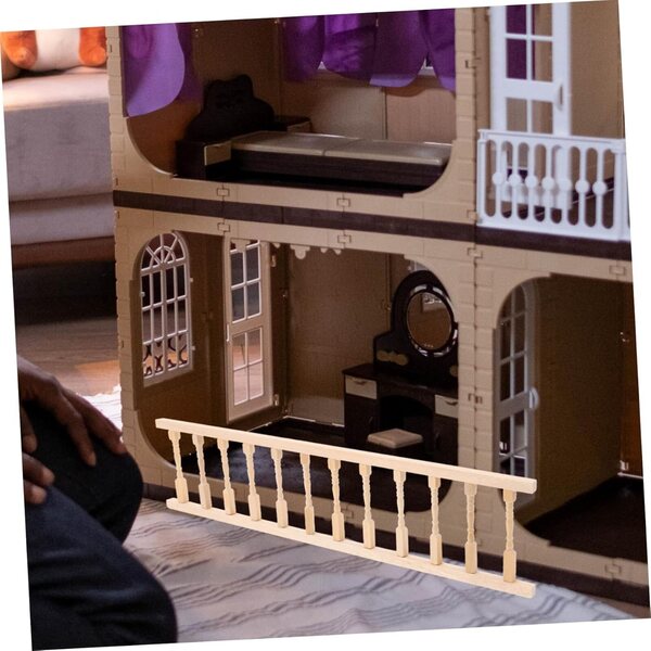 Clôture miniature beige 7 cm per casa delle bambole scala 1:12 elegante e realistica