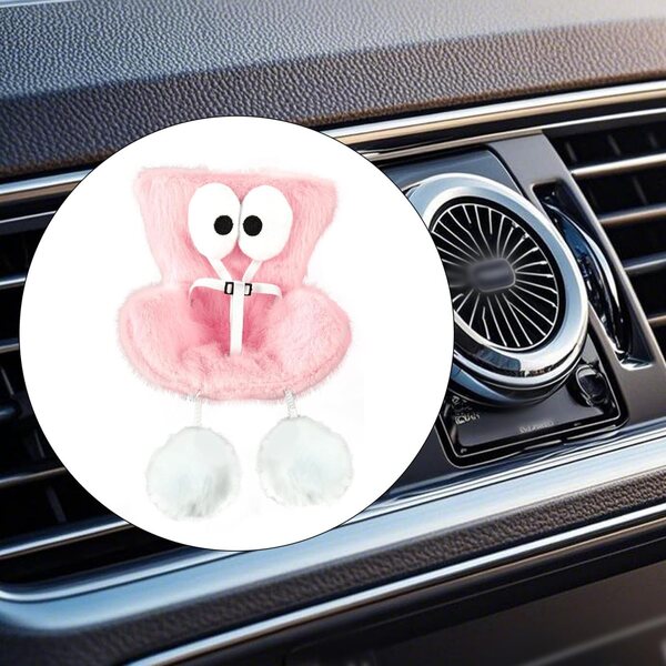 Lyreh Rosa Puppenautositz mit Plüschkissen und Lüftungsclip