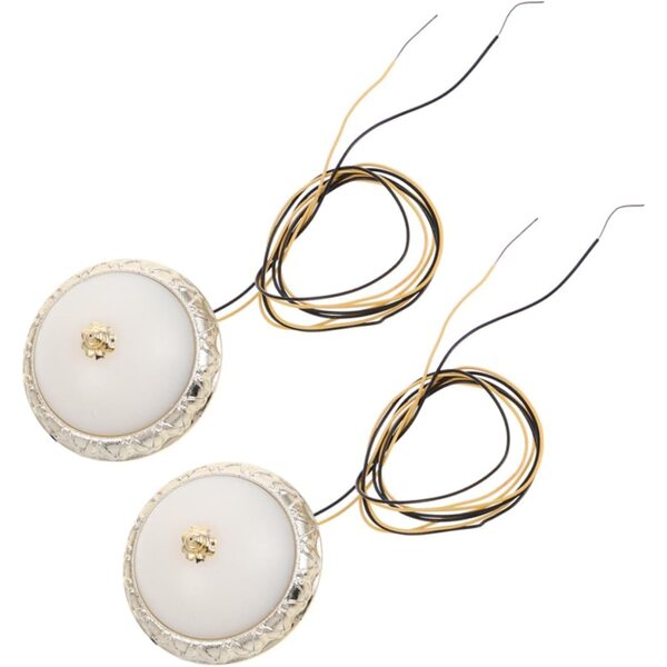 BESTonZON 2 lampade da soffitto per casa delle bambole in miniatura beige e realistiche