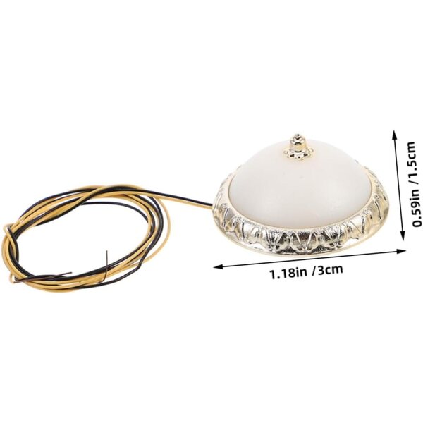 BESTonZON 2 lampade da soffitto per casa delle bambole in miniatura beige e realistiche