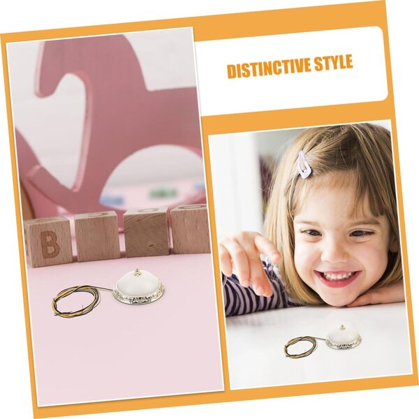 BESTonZON 2 lampade da soffitto per casa delle bambole in miniatura beige e realistiche