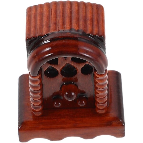 Radio Miniatura in Legno Vintage per Case delle Bambole Scala 1:12 Realistica